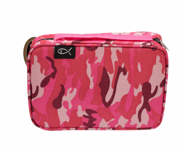 Husă Biblie Medium - Design camuflaj roz - imagine 2