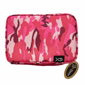 Pink Camouflage Bible Cover, Medium