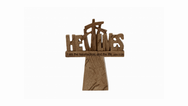 He lives- Mini Resin Cross - imagine 2