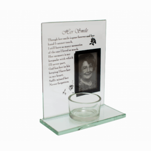 Memorial glass ornament