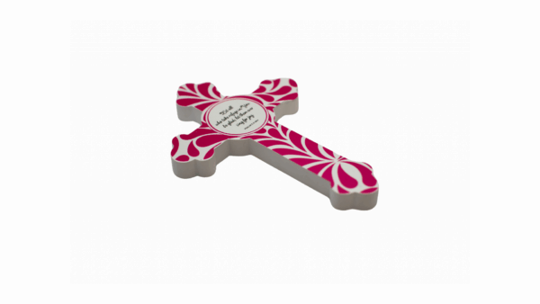 Pink decor cross Psalm 5:11 - imagine 2