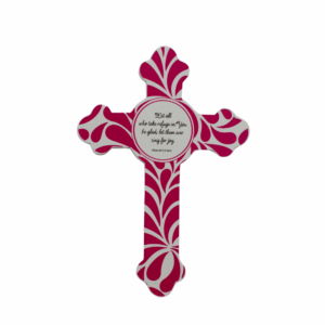 Pink decor cross Psalm 5:11