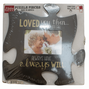 Photo frame puzzle piece