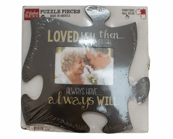 Photo frame puzzle piece