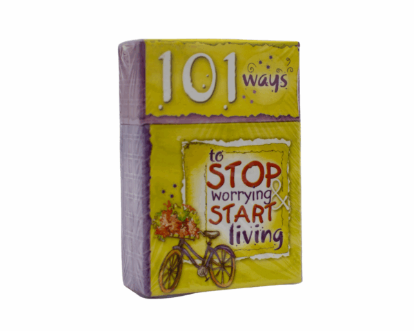 Cards - 101 ways to stop worrying start living - imagine 2