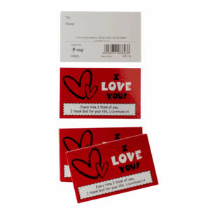 Mini greeting cards set - 1 Cor. 1:4