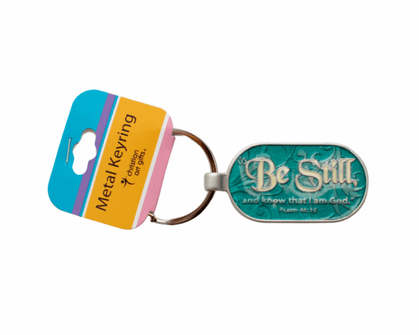 Psalm 46:10 - Metal Keychain