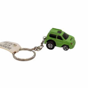 Green car keychain