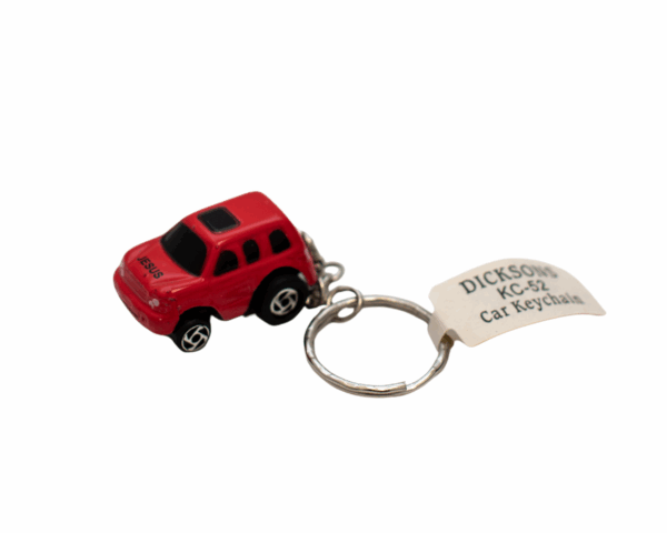 Red car keychain
