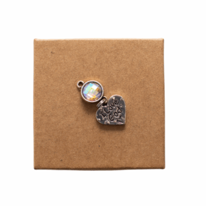 Diamond Butterfly Pendant - Heart sign