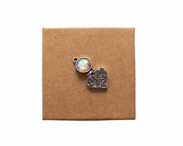 Diamond Butterfly Pendant - Heart sign
