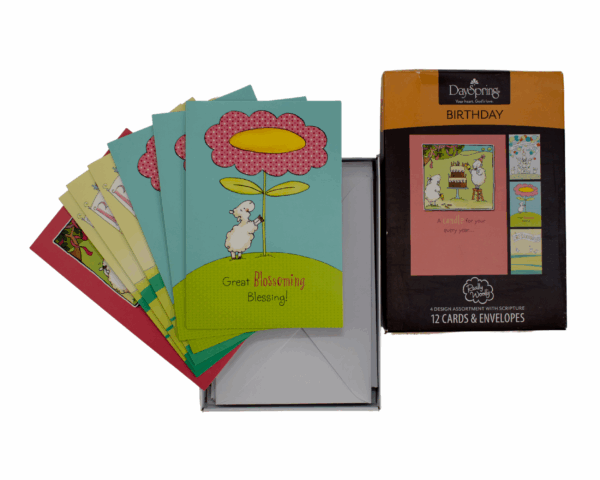 Birthday - 12 cards and envelopes kids version - imagine 2