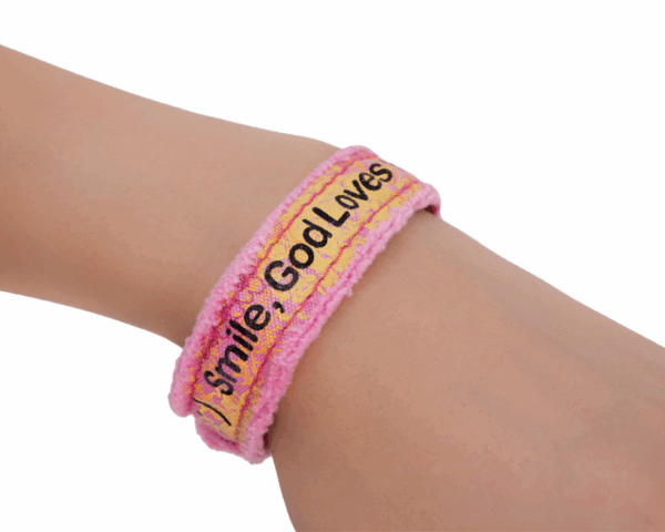 Smile Fabric Material Bracelet