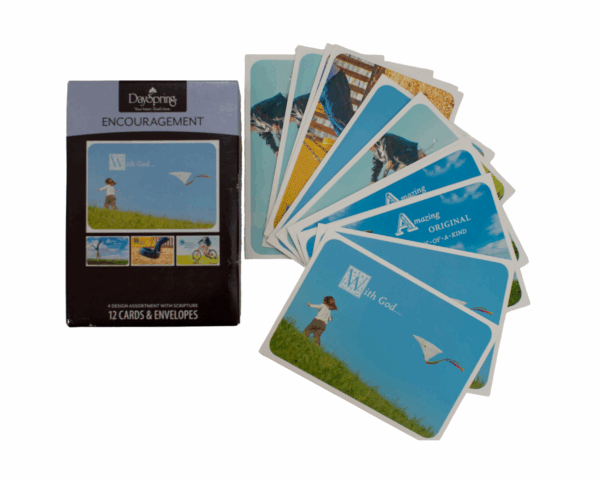 Encouragement with God - 12 cards and envelopes - imagine 2