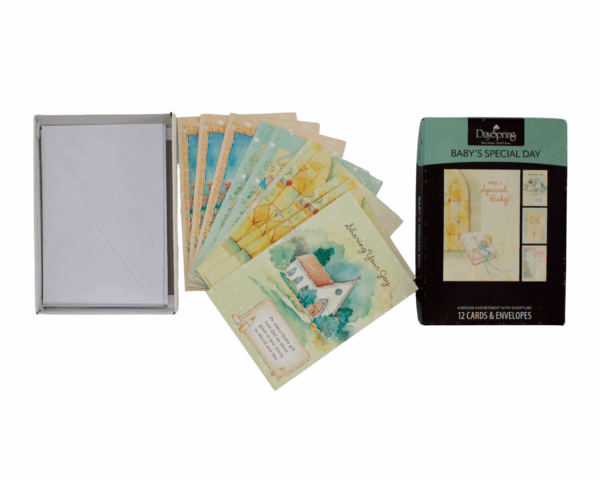 Baby's special day - 12 cards and envelopes - imagine 2