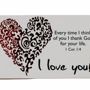 Mini greeting cards set - I love you