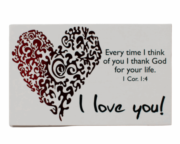 Set mini carduri tip felicitare - I love you