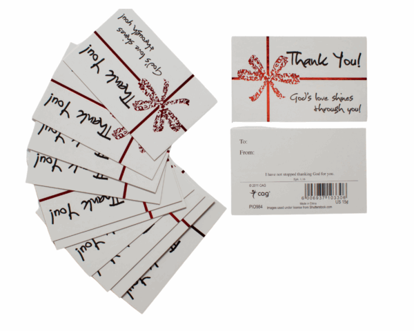 Mini greeting cards set - Thank you - imagine 2