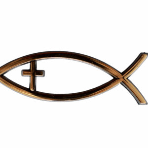 Fish/Cross 3D Auto Emblem