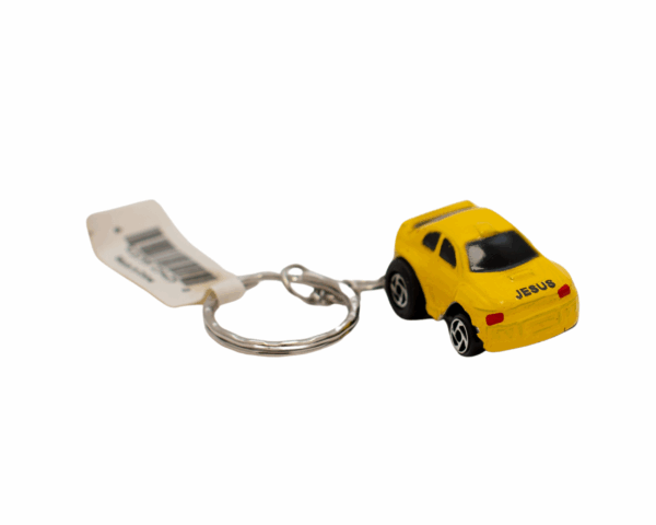Yellow car keychain