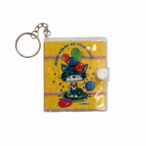 Jesus makes me purr-fect - Mini notebook Keychain