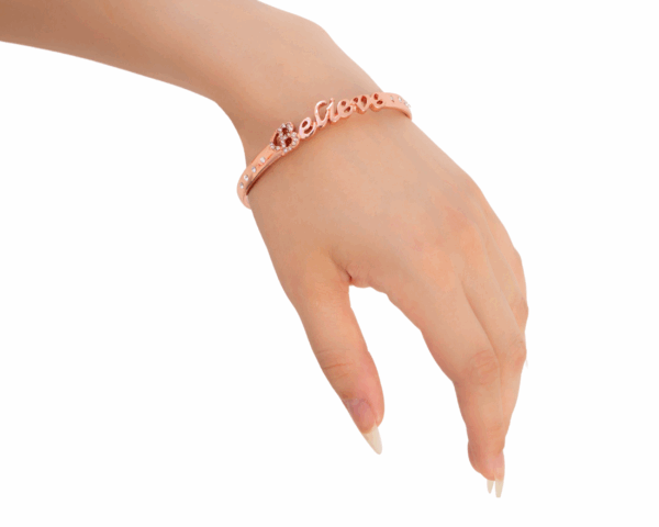Rose-gold Believe Bracelet - imagine 2