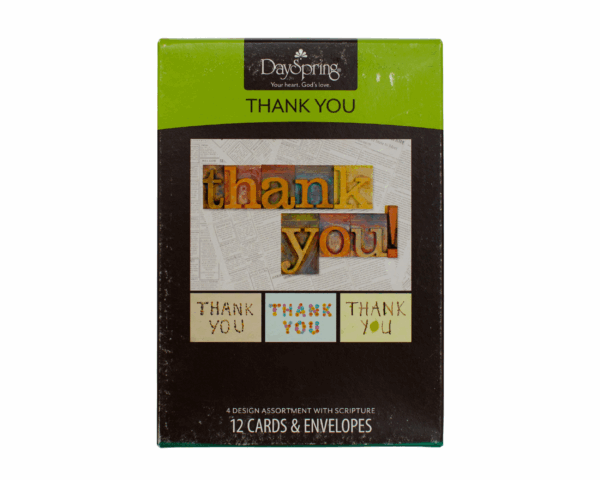 Thank you - 12 cards and envelopes Pretty Petals edition