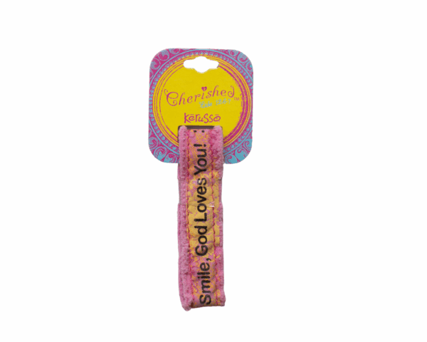 Smile Fabric Material Bracelet - imagine 2