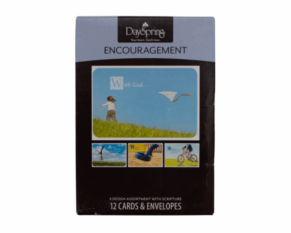 Encouragement with God - 12 cards and envelopes