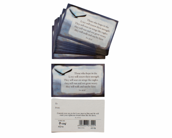 Mini greeting cards set - Isaiah 40:31 - imagine 2