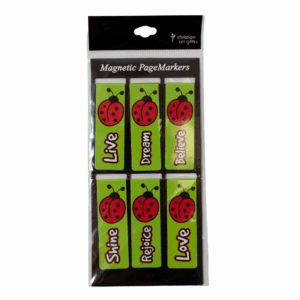 LadyBug Magnetic Bookmarks Set