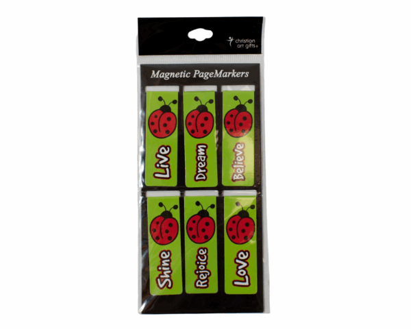 LadyBug Magnetic Bookmarks Set