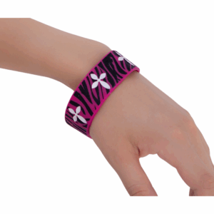 Zebra Cross Silicone Wristband