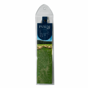 Psalm 23 Bookmark with Leather Detail
