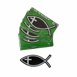 Fish/Cross Car Magnet