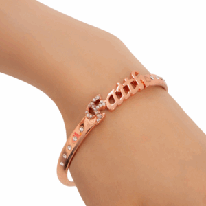 Faith Bracelet in Rose Gold