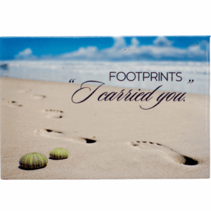 Footprints "I carried you" Magnet
