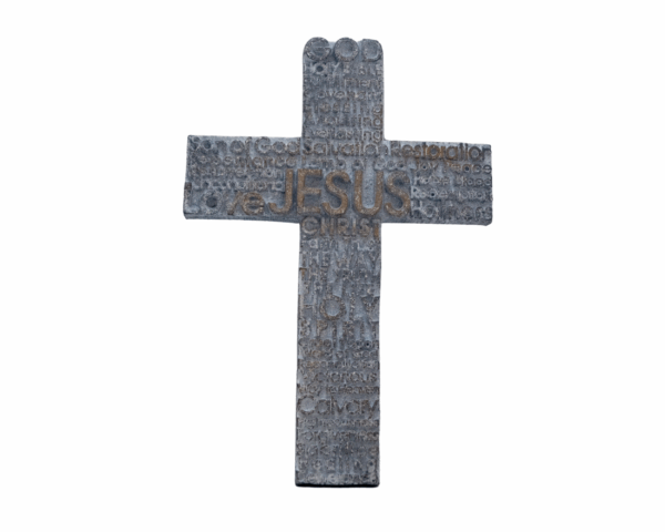 Resin wall cross Jesus