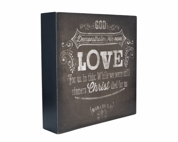 Tablou MDF Romans 5:8 - imagine 2