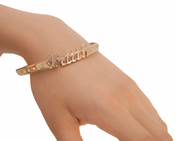 Faith Gold Bracelet - imagine 2
