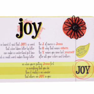 Joy Decorative Plaque