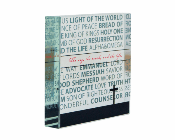 Glass decoration The way, the truth, and the life - imagine 3