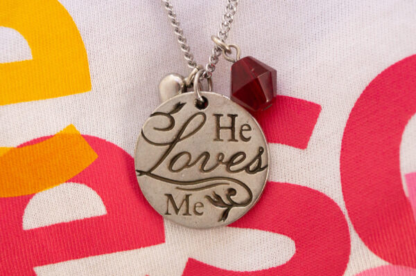 He loves me Pendant Necklace - imagine 2