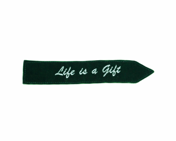 Green Bookmark - Life is a Gift
