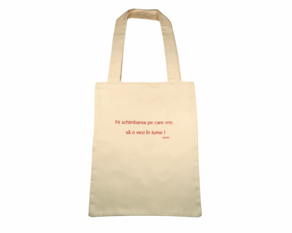 Bag with message - Be the change