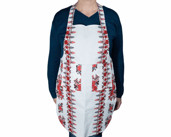 Traditional apron with pockets - imagine 3