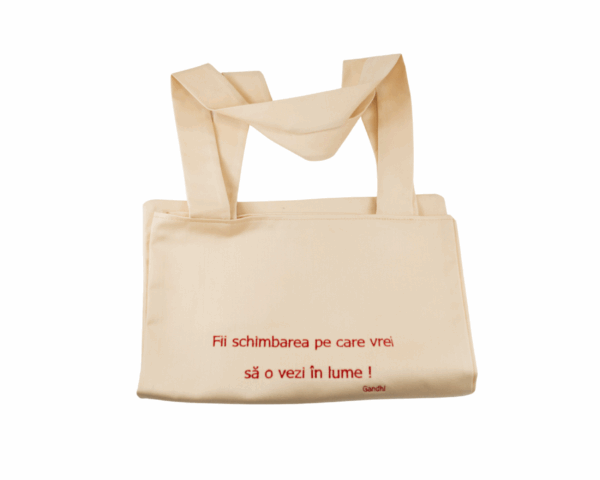 Bag with message - Be the change - imagine 3